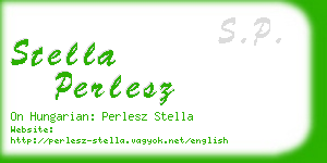 stella perlesz business card